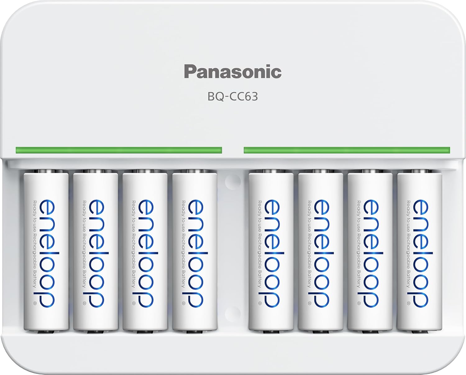8-Slot Charger + 8 AA eneloop