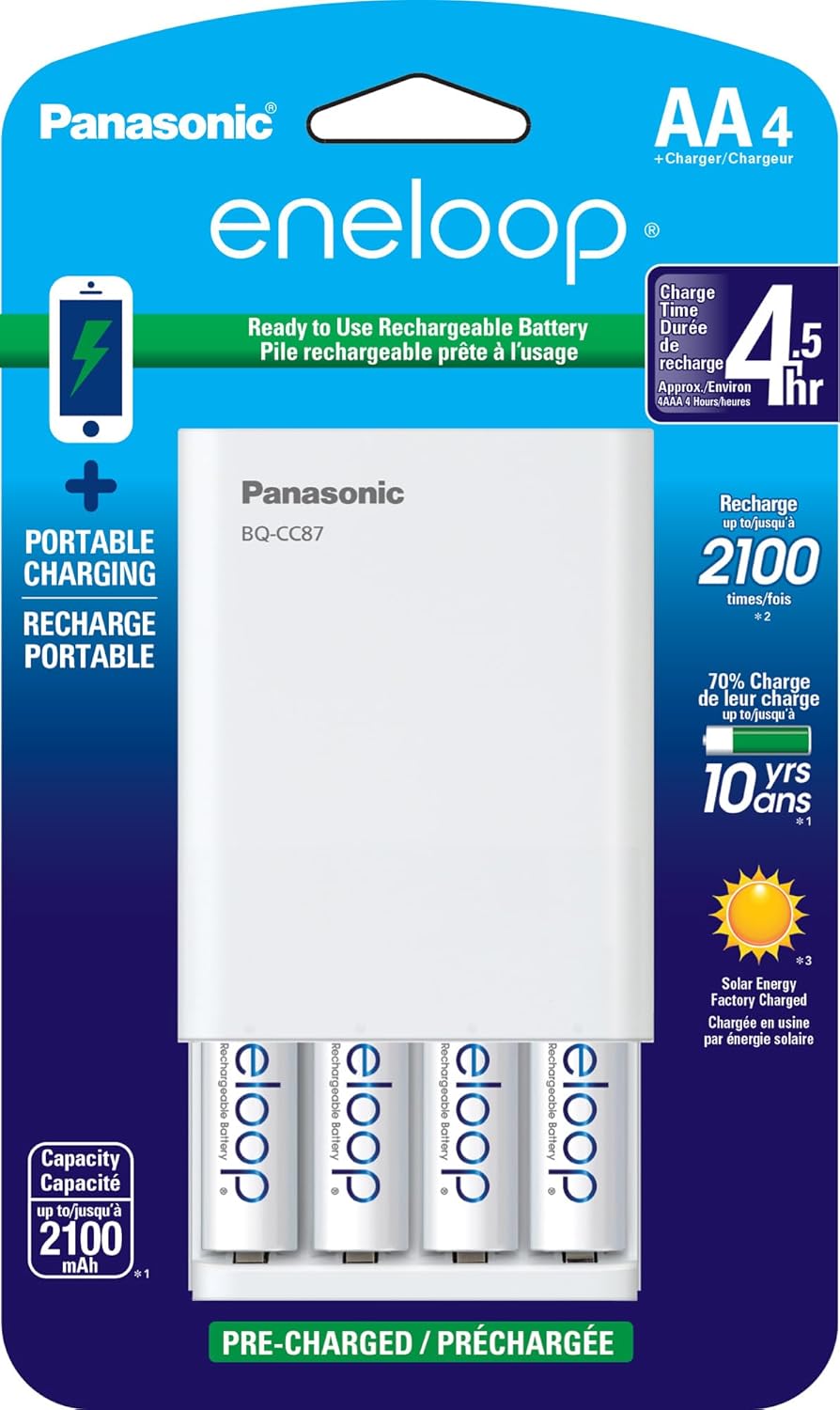 Portable Charger + 4 AA eneloop
