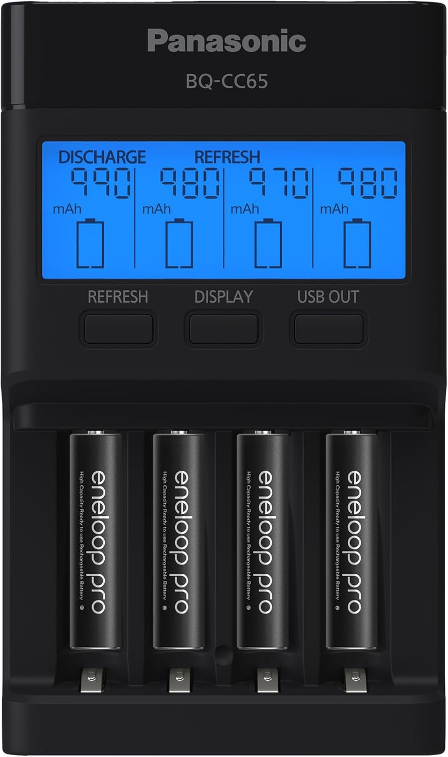 8-Slot Charger + 8 AAA eneloop Pro